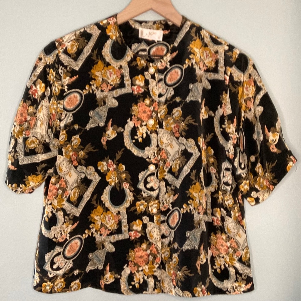 Vintage 80’s print blouse